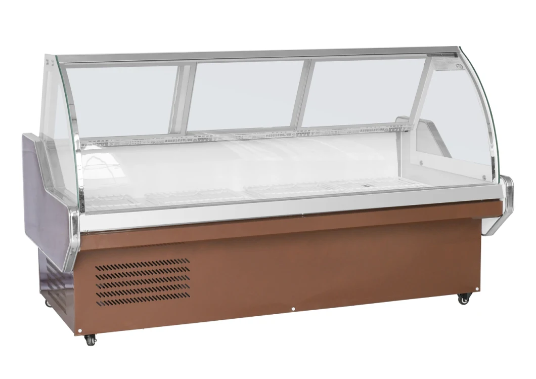 Delicatessens Meat Fresh Display Cabinet Deli Showcase Freezer for Butchery