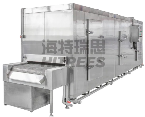 Hitrees Directly Supply Belt Individual Quick Freezing Machine Tunnel IQF Freezer Fluidized Tunnel Blast Freezer for Fruits Vegetables Seafood Shrimp Fish