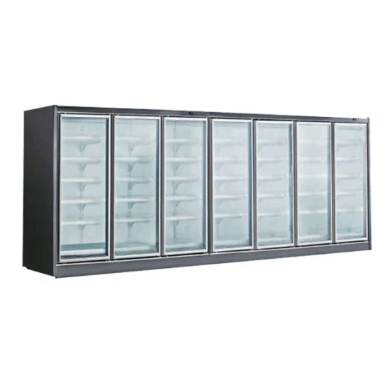 Cool Design Vertical Glass Door Energy Drink Beverage Display Refrigerator Display Freezer