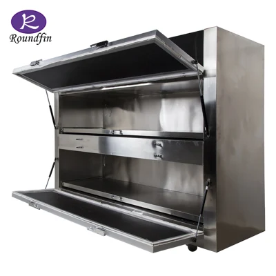 Roundfin Morgue Refrigerator Mortuary Body Cooler Side Open Door Mortuary Refrigerator