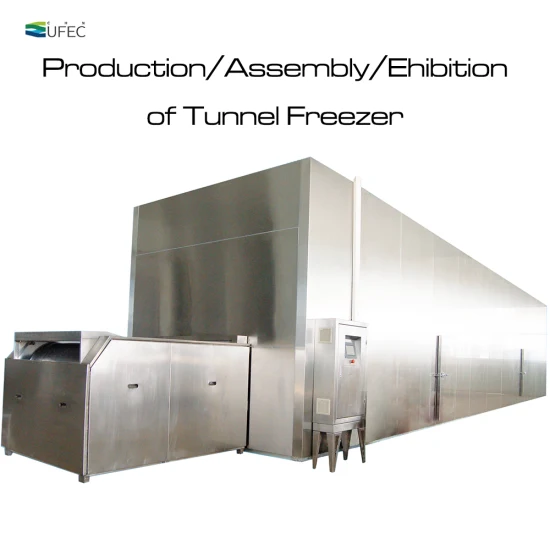 China Factory Vegetable Seafood Industrial Tunnel Freezer Quick Freezer